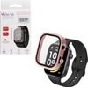 Volte-Tel Pc Edge Cover Tempered Glass Xiaomi Redmi Watch 6 2.1in 9H 0.30mm 3D Full Glue Full Cover Cherry Blossom PINK