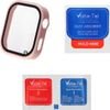 Volte-Tel Pc Edge Cover Tempered Glass Xiaomi Redmi Watch 6 2.1in 9H 0.30mm 3D Full Glue Full Cover Cherry Blossom PINK