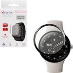 Volte-Tel Plexi Tempered Glass Google Pixel Watch 4 45mm 3D Edge 1.4in 0.30mm Full Glue Full Cover BLACK