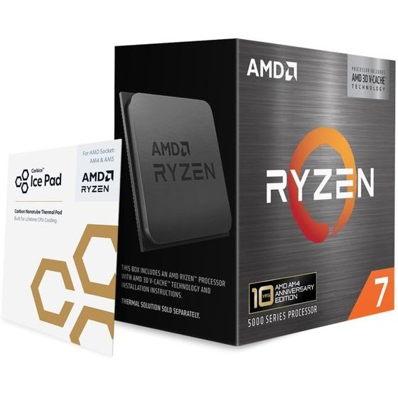 AMD Ryzen 7 5800X3D Processor 3.4 Ghz 96 Mb L3 Box - (100-100000651POF)