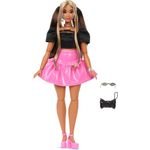 Mattel Barbie: Deluxe Style Black & Pink - Pink Vinyl Skirt Fashion (JJN74)