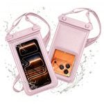 Tech-Protect UWC7 Universal Waterproof Floating Case 6.9 Inch PINK