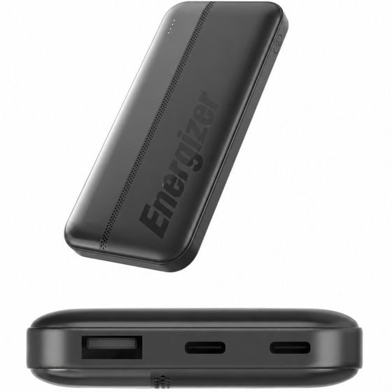 Energizer Power Bank 10000mAh 15W �� 2xUSB-C 1xUSB-A ��� Led ������� ��������� ����� - (UE10050CC)
