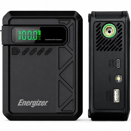 Energizer Power Bank 10000mAh PD15W Qc 1xUSB-A 1xUSB-C ���������� ��������� ����������� 1500A ��� Air Pump 11 Bar ����� - (JE10001JP)