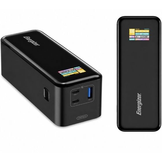 Energizer Power Bank 27000mAh PD140W QC3.1 �� 2xUSB-C 1xUSB-A Lcd ����� ������� ��� ������ ������ ��� Macbook ����� - (XP27000PD)
