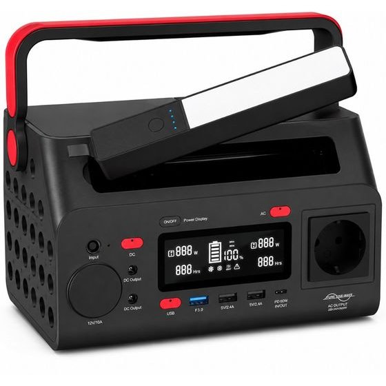 Energizer Powerstation 300W �� 2xAc 2xDc ����� 1xUSB-C 3xUSB-A PD60W Qc Fast Charger Wireless Charger 10W ��� ���� �������� ������� 4W - (PPS300W2)