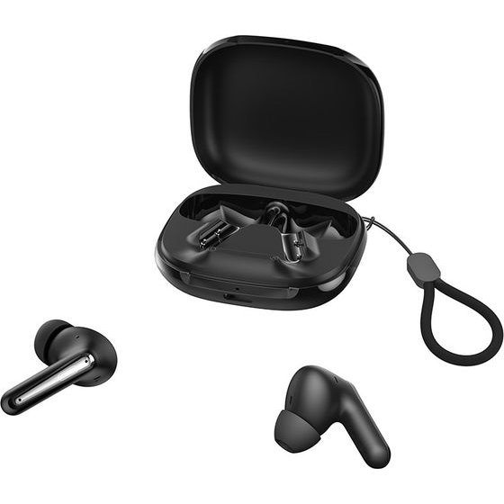 XO Bluetooth Earphones G53 Tws Black Anc + Enc With stand