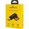Powertech Card Reader ��� Sd & Micro SD, Usb 3.0, 5Gbps, ����� - (PT-1605)