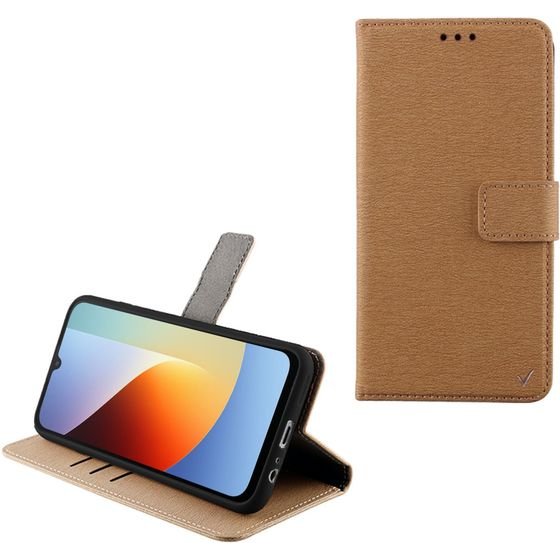 Volte-Tel Allure ���� Xiaomi Redmi A7 Pro 4G 6.9in Magnet Book Stand Clip GOLD