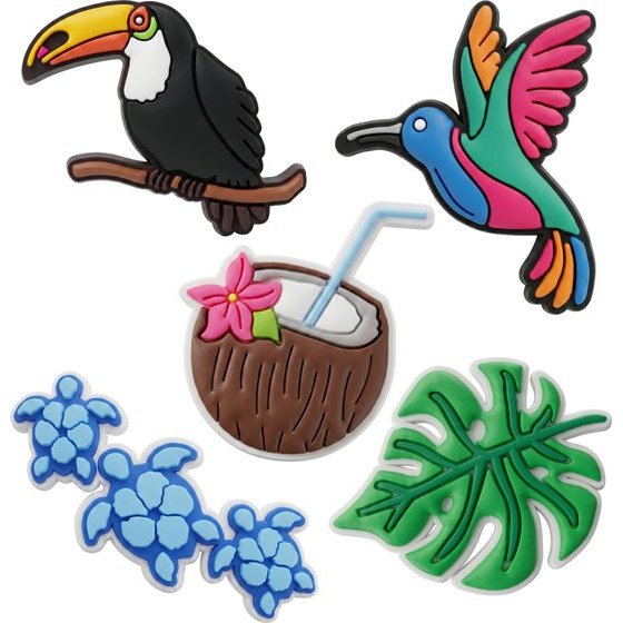 TFO 3D Sticker Tropical Birds 5pCs set