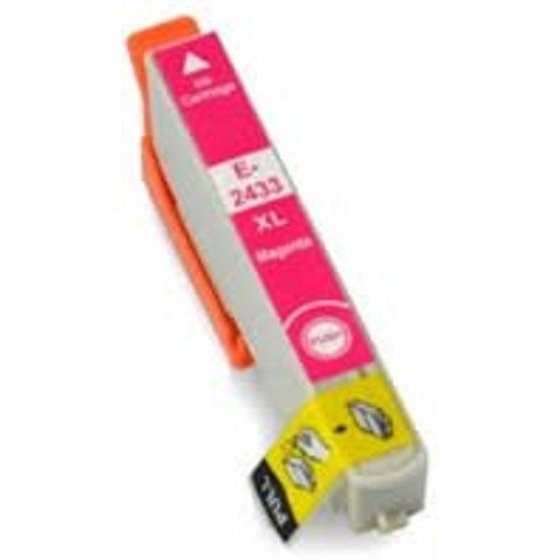 Ink Cartridge Magenta Replaces Epson C13T24334012, 24XL OEM - (T2433_IC)