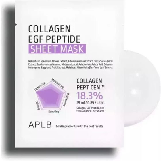 APLB Collagen Egf Peptide Sheet Mask - ����� �������� & ���������� - (APL-24)