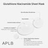 APLB Glutathione Niacinamide Sheet Mask - ����� ������ ��� ������ ���������� - (APL-01)
