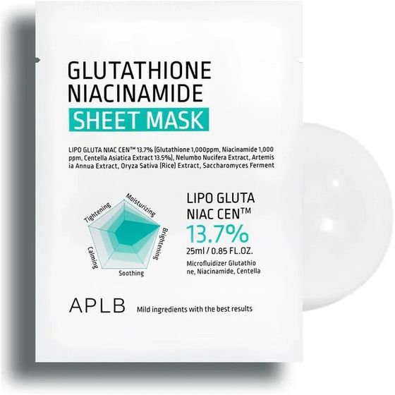 APLB Glutathione Niacinamide Sheet Mask - ����� ������ ��� ������ ���������� - (APL-01)