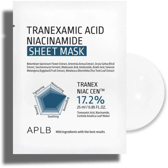 APLB Tranexamic Acid Niacinamide Sheet Mask - ����� �������� ��� ����� & ���������� ���� - (APL-40)