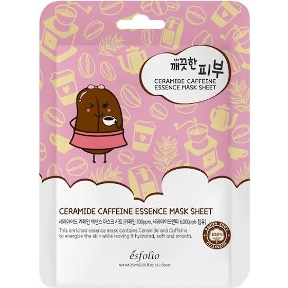 Esfolio Pure Skin Ceramide Caffeine Essence Mask Sheet - (ESF-02)