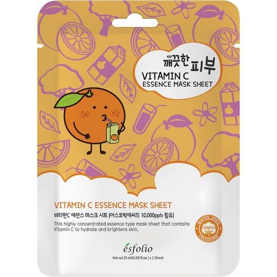 Esfolio Pure Skin Vitamin C Essence Mask Sheet - (ESF-03)