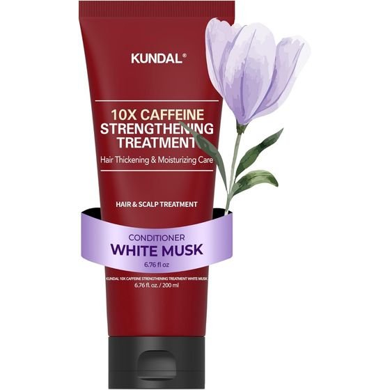 KUNDAL 10X Caffeine Strengthening Treatment White Musk - ������������ �������� ������� ���� ��� ����������� - (KUN-05)