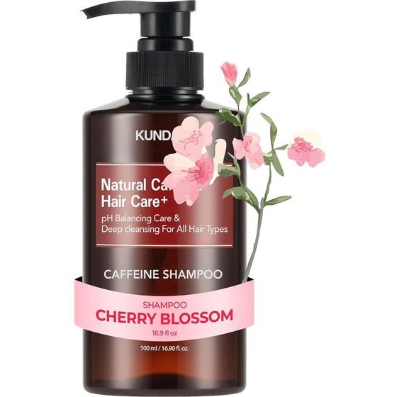 KUNDAL Caffeine Shampoo Cherry Blossom - �������� �� ������� ��� ������, ���� & ���������� ������� - (KUN-03)