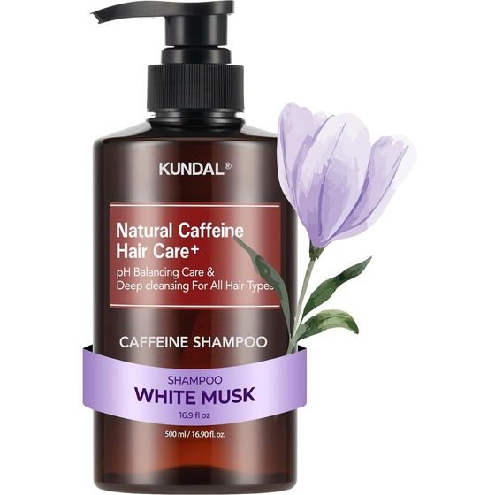KUNDAL Caffeine Shampoo White Musk - �������� �� ������� ��� ������, ���� & ���������� ������� - (KUN-04)