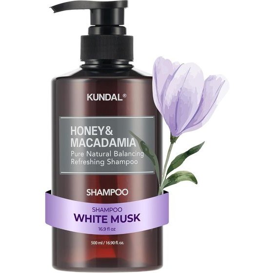 KUNDAL Honey & Macadamia Natural Shampoo White Musk - �������� ���������� & ������ �� ����� ����� - (KUN-02)