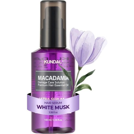 KUNDAL Macadamia Hair Serum White Musk - Serum ������� ������ & ������ �� 15 ������ ����� - (KUN-16)