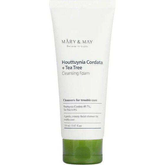 Mary&May Houttuynia Cordata + Tea Tree Cleansing Foam - (M&M-05)