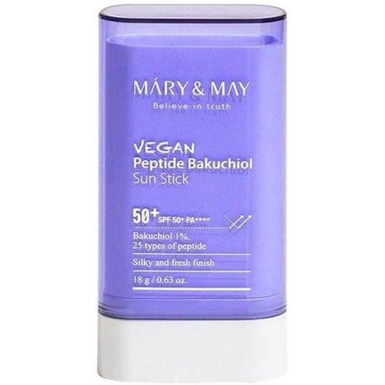 Mary&May Vegan Peptide Bakuchiol Sun Stick SPF50+ PA++++ - (M&M-01)