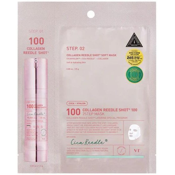 Vt Cosmetics Collagen Reedle Shot 100 2-Step Soft Mask - ����� 2 ������� �� ���������� ������������ (Copy) - (VTC-32)