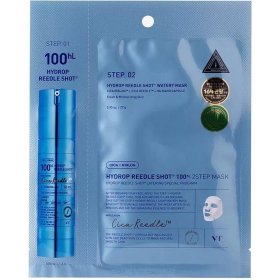 Vt Cosmetics Hydrop Reedle Shot 100 2-Step Watery Mask - ����� 2 ������� �� ���������� ������������ - (VTC-23)