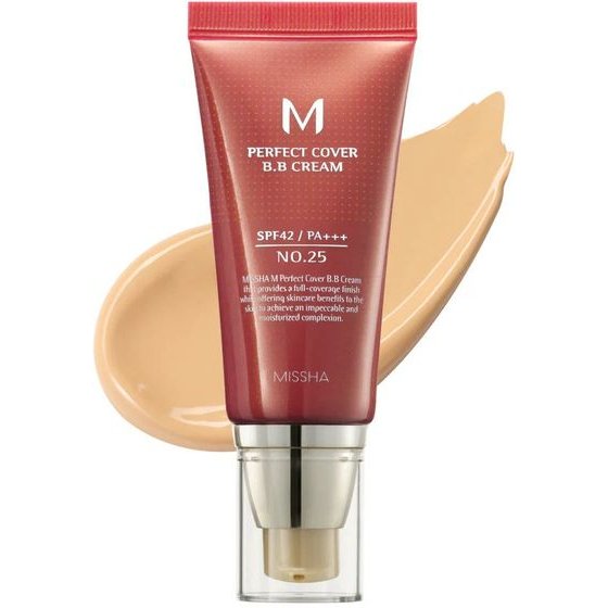 Missha M Perfect Cover Bb Cream SPF42 PA+++ #25 Warm Beige - (MIS-32)