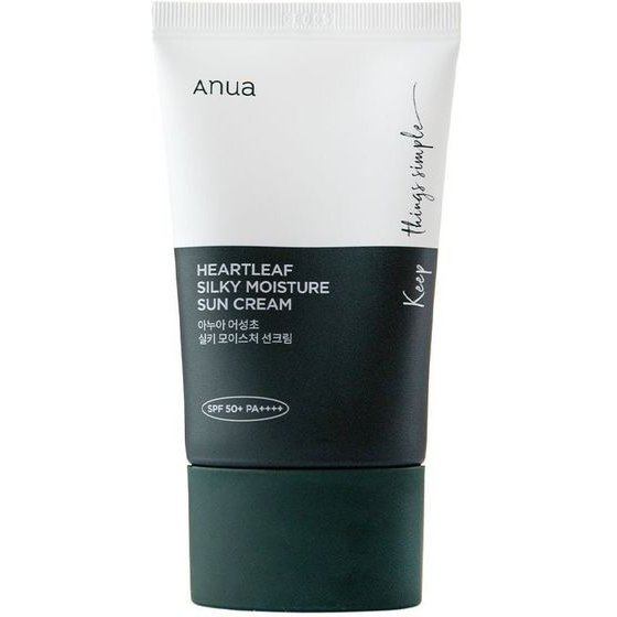Anua Heartleaf Silky Moisture Sun Cream SPF50+/PA++++ - ��������� ����� ��� ��������� ����� - (ANU-22)