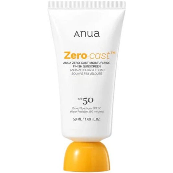 Anua Zero-Cast Moisturizing Finish Sunscreen SPF50+ - ��������� ��������� ����� White Cast - (ANU-35)