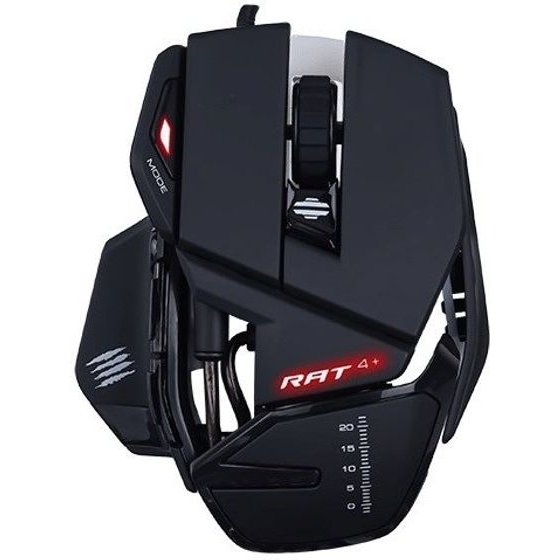 Madcatz Mad Catz R.A.T. 4+ mouse Gaming Right-hand USB Type-A Optical 7200 DPI - (MR03MCINBL000-0)