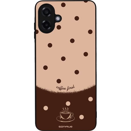 Sonique ���� Delulu Polka Era Series ��� Samsung Galaxy A07 4G Coffee First