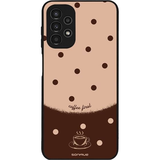 Sonique ���� Delulu Polka Era Series ��� Samsung Galaxy A13 4G Coffee First