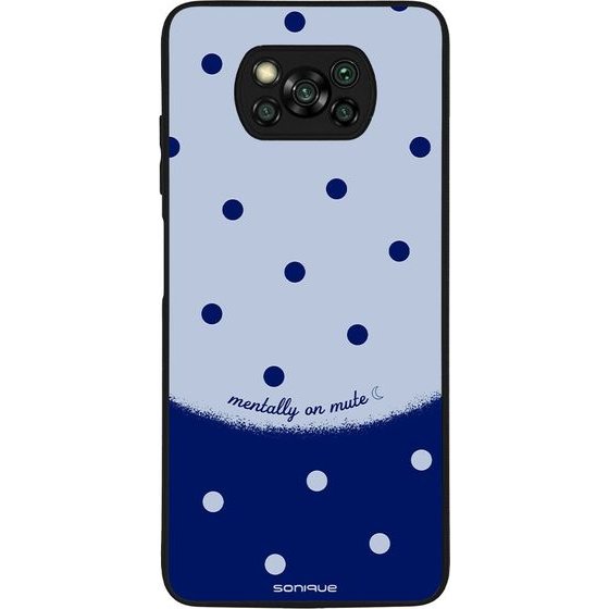 Sonique ���� Delulu Polka Era Series ��� Xiaomi Poco X3 Nfc / Poco X3 Pro Blue Mentally