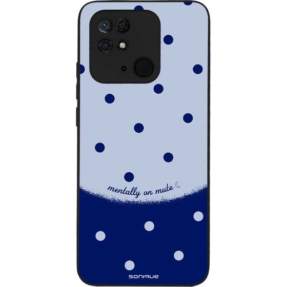 Sonique ���� Delulu Polka Era Series ��� Xiaomi Redmi 10C Blue Mentally