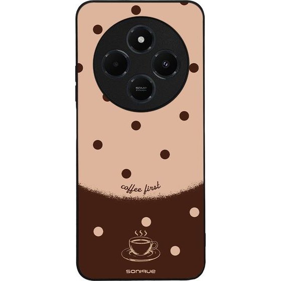 Sonique ���� Delulu Polka Era Series ��� Xiaomi Redmi 14C 4G / Poco C75 4G / Redmi A4 5G Coffee First
