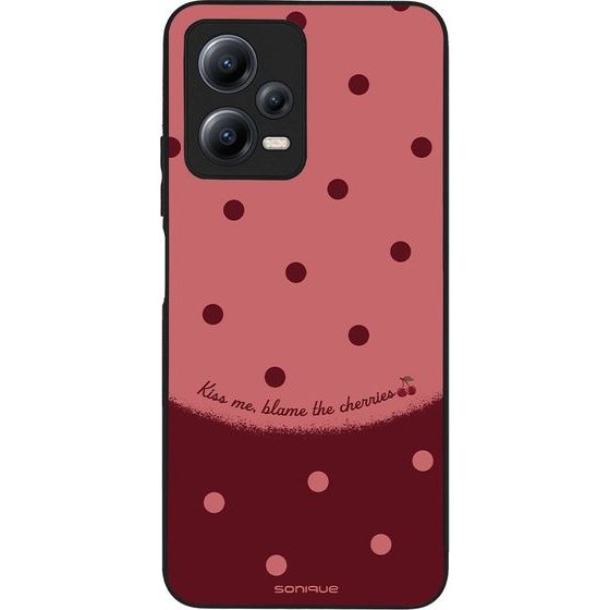 Sonique ���� Delulu Polka Era Series ��� Xiaomi Redmi Note 12 5G / Poco X5 5G Blame Cherries