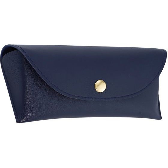 Techsuit - Glasses Case (ETI4) - PU, 17 x 6.5 x 2cm - Navy Blue
