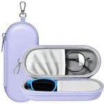 Techsuit - Glasses Case (ETJ3) - PU, 16.5 x 6.5 x 4cm - Lavender
