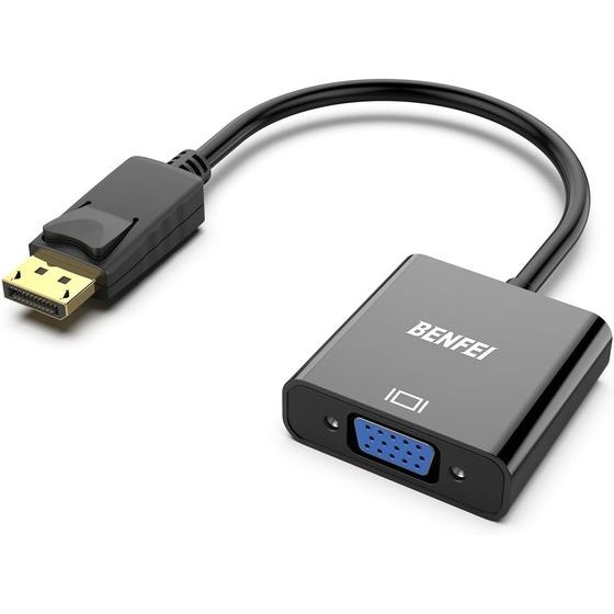 Benfei Adapter Displayport To Vga 1080P Unidirectional black