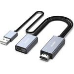 Benfei Adapter Hdmi To Displayport 4K 60Hz 2K 144Hz 1080P 165Hz Unidirectional gray