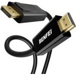 Benfei Cable 4K Displayport To Hdmi Unidirectional 1.8 m black