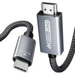 Benfei Cable Usb C To Hdmi 4K 60Hz 0,9 m gray