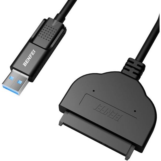 Benfei Cable USB-C USB-A 3.0 To Sata Iii For 2.5 Hdd Ssd black