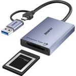 Benfei Card Reader USB-C USB-A 3.2 Gen 2 For Cfexpress Type B 10GBps gray