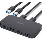 Benfei Switch Usb 3.0 4 Port For Four Devices black