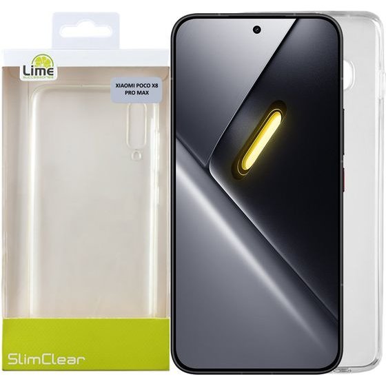 Lime Successories Lime ���� Xiaomi Poco X8 Pro Max 6.83'' Slimclear Tpu Full Camera Protection �������